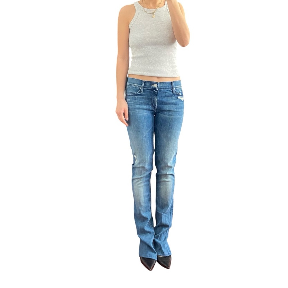 Mother The Runaway Graffiti Girl Flare Jeans (26”)